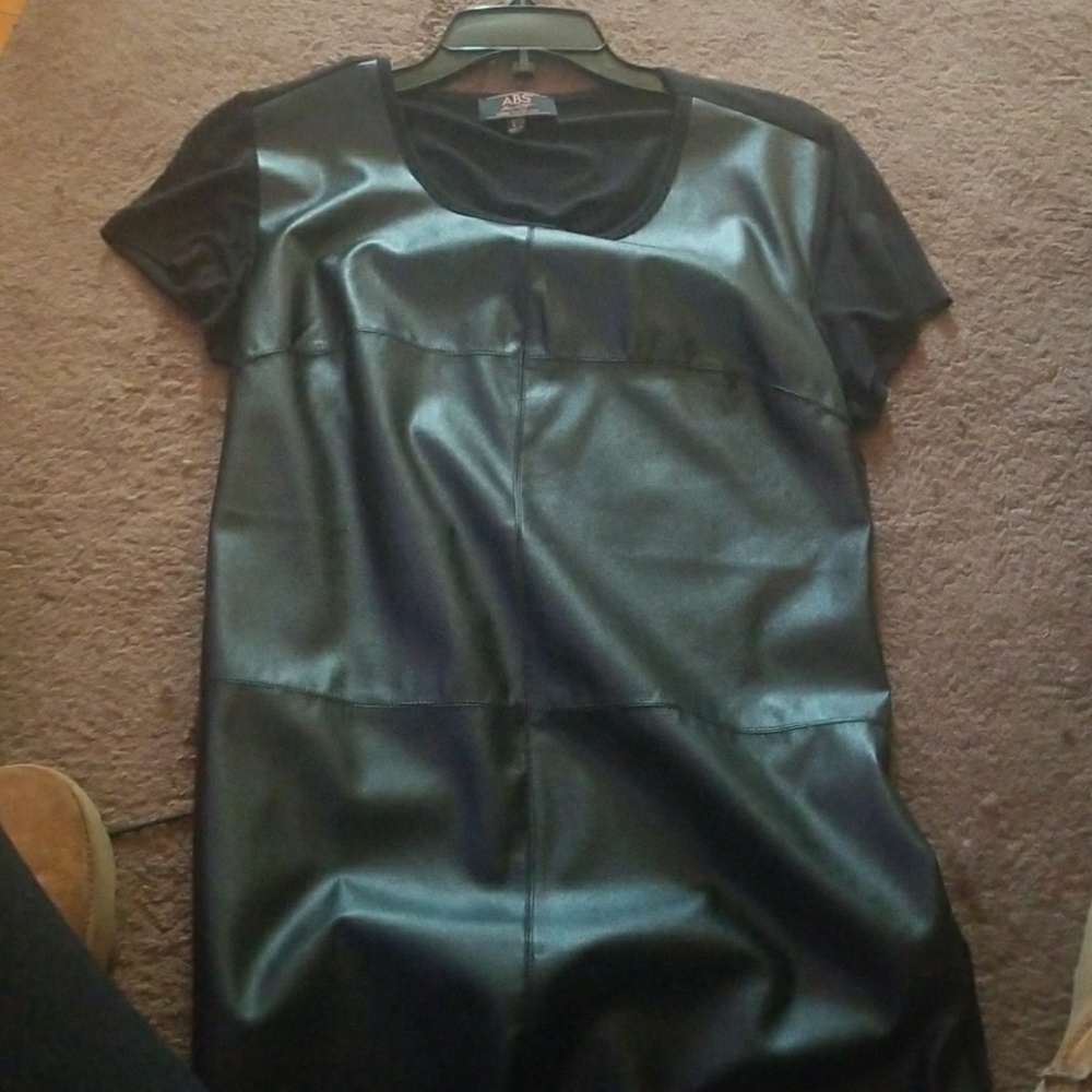 Faux Leather shirt